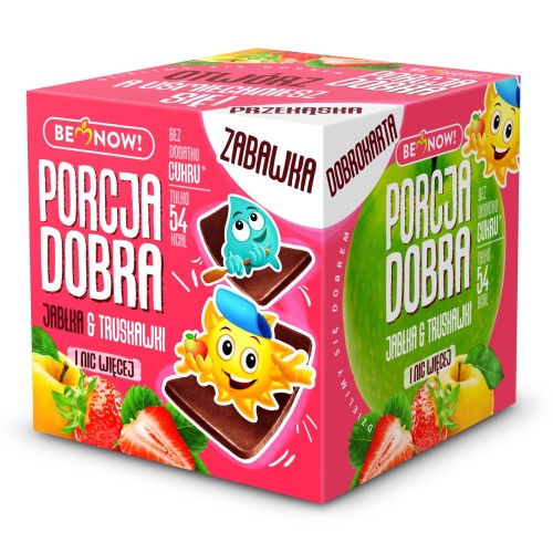 Kostka jabłkowo-truskawkowa z niespodzianką