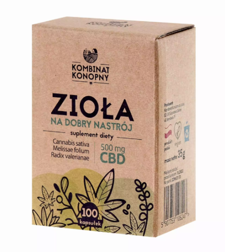 Zioła na dobry nastrój 100 kapsułek CBD