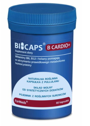 BiCaps Formeds WITAMINA B6, B12 B Cardio+ energia, metabolizm, serce