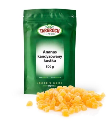 Ananas kandyzowany kostka 500 g