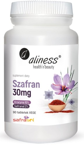 Aliness SZAFRAN ekstrakt Safrasol 2%/10% LIBIDO 90 tabletek