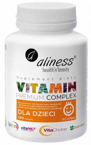 Aliness Premium Vit. COMPLEX DLA DZIECI 120 tabletek do ssania