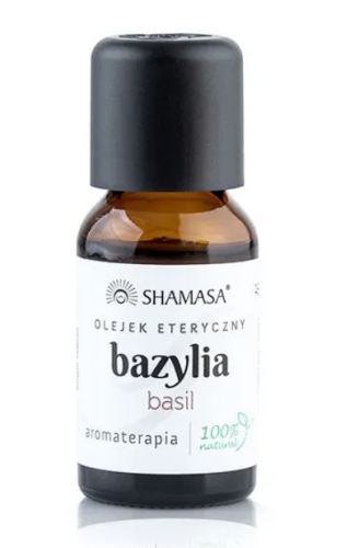 Bazylia olejek eteryczny bazyliowy 15 ml Shamasa