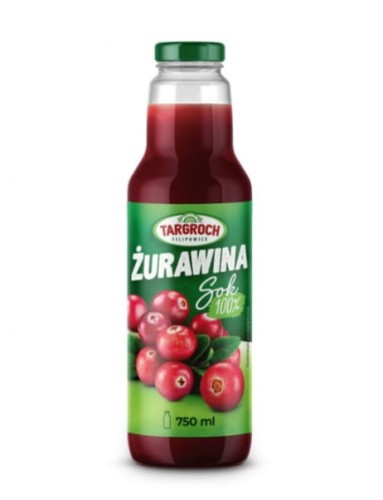 Naturalny Sok z żurawiny naturalny 750ml