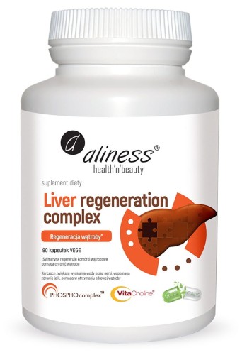 Liver Regeneration Complex – skuteczna ochrona i regeneracja komórek wątrobowych. Aliness 90 kaps