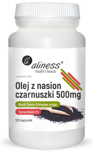 Olej z nasion czarnuszki – wsparcie zdrowia i odporności dzięki naturalnym składnikom, Aliness 2% 120 kaps