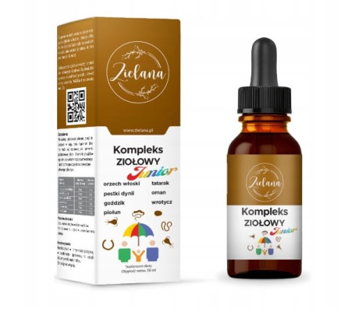 ZIELANA JUNIOR – 50 ml Naturalnego Wsparcia w Walce z Pasożytami u Dzieci