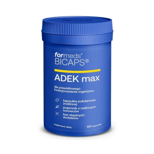 ForMeds BICAPS ADEK MAX – Suplement diety z wysokimi dawkami witamin ADEK – 60 kapsułek