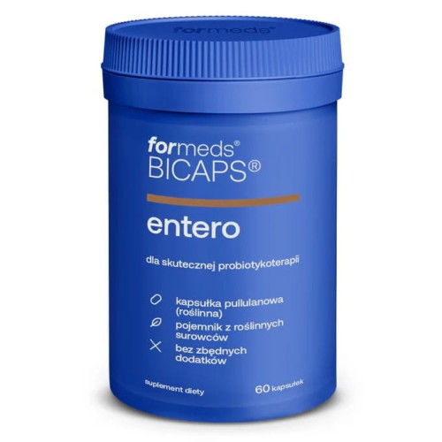 ForMeds Suplement diety BICAPS Entero 60 kapsułek – Naturalne wsparcie flory jelitowej