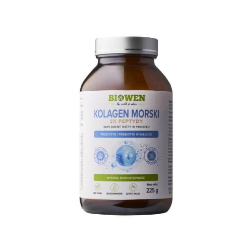 Kolagen Morski Biowen 225 g – Typ I i III z Dzikiego Dorsza