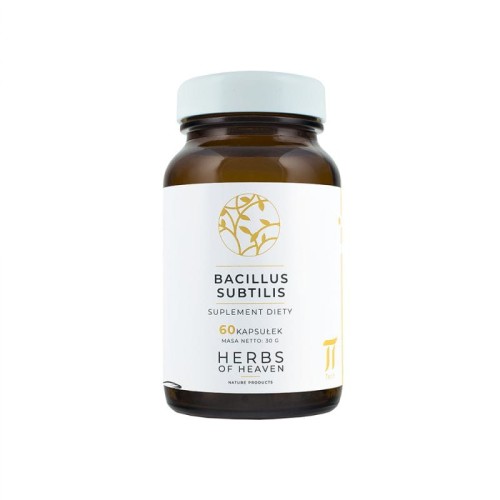 BACILLUS SUBTILIS 60 kapsułek Wsparcie mikroflory jelitowej 10 mld CFU + batat HERBS