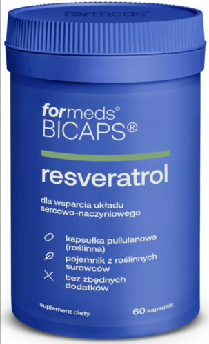 For BICAPS resveratrol + witamina C SERCE KRĄŻENIE 60 kapsułek Formeds
