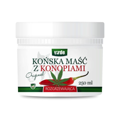 Końska maść rozgrzewająca z konopiami