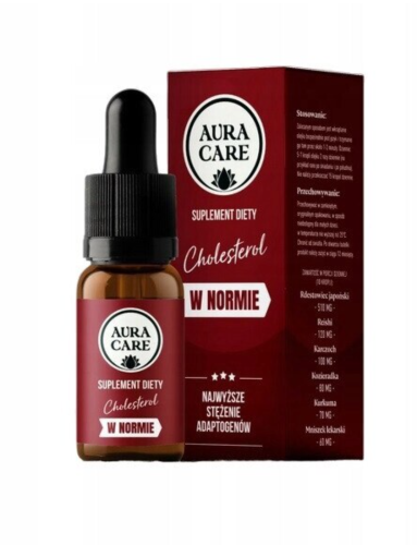 Adaptogeny Cholesterol w normie Aura Care 10ml