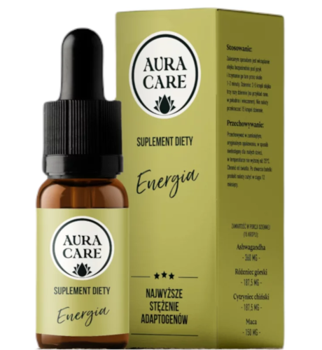 Adaptogeny Energia SEN STRES ASHWAGANDA  Aura Care 10ml