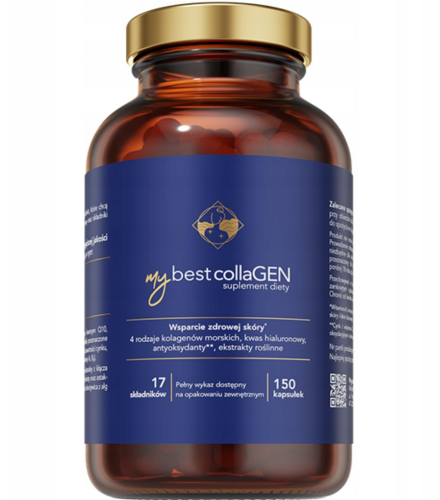 MyBestCollaGEN KOLAGEN MORSKI 150 kapsułek MyBestPharm