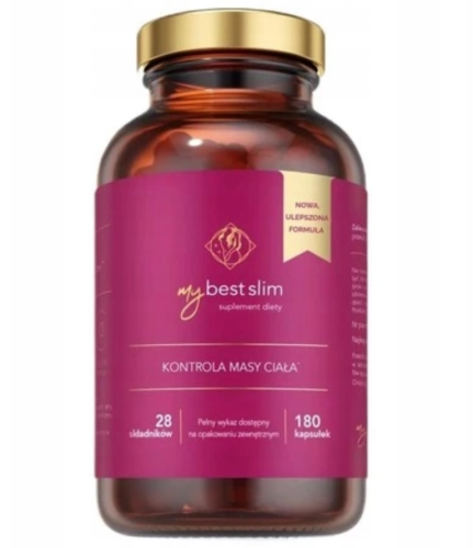 MyBestSlim KONTROLA MASY CIAŁA 180 kapsułek MyBestPharm