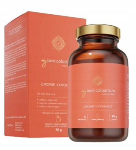 MyBestColostrum jabłko ODPORNOŚĆ DLA DOROSŁYCH I DZIECI 90g proszek MyBestPharm