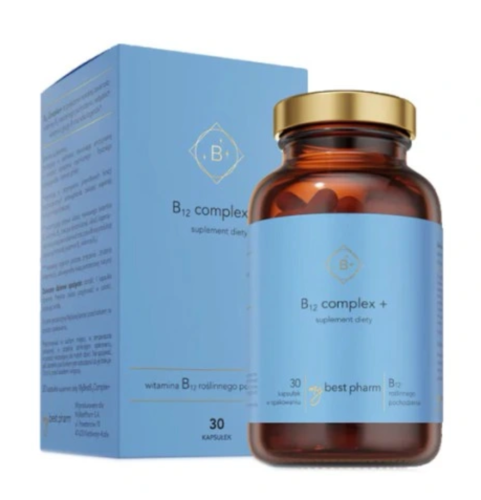 MyBest B12 complex+ KOMPLEKS WITAMIN B 30 kapsułek MyBestPharm