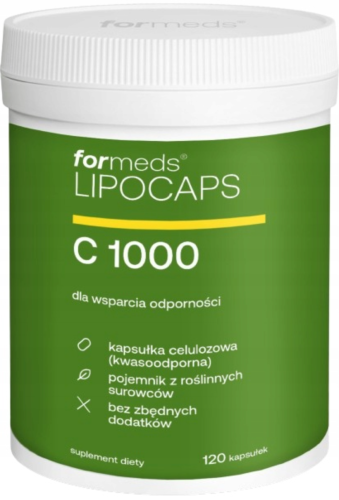 Lipocaps C 1000 Witamina C 120 kapsułek ForMeds