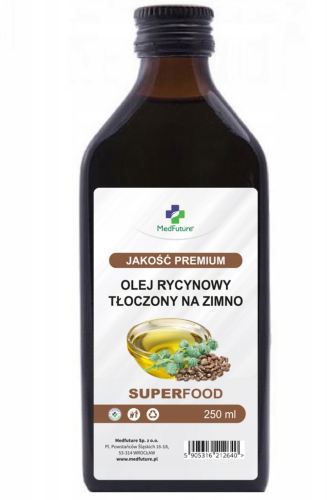 Olej rycynowy 250 ml 100% tłoczony na zimno MedFuture