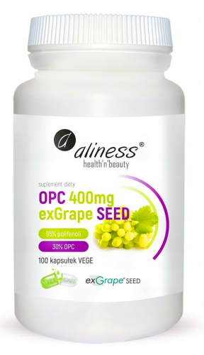 OPC pestki winogron 100 kapsułek Aliness