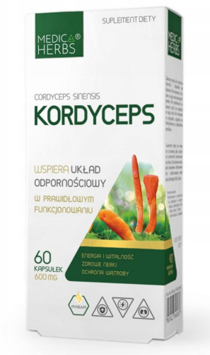 Kordyceps - wątroba odporność nerki Medica Herbs 60 kaps