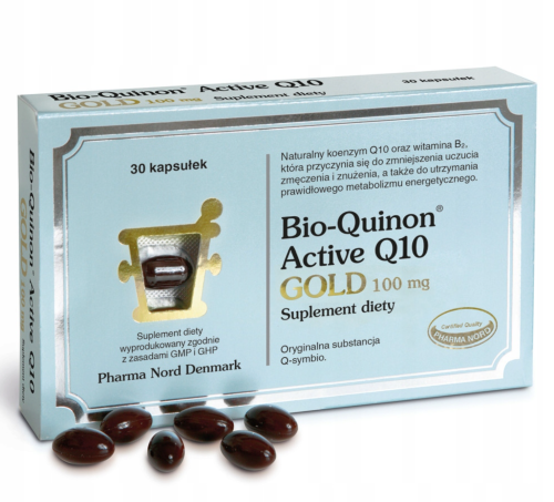 Koenzym Q10 z wit.C Bio-Quinon Active GOLD 100mg 30kap. Pharma Nord
