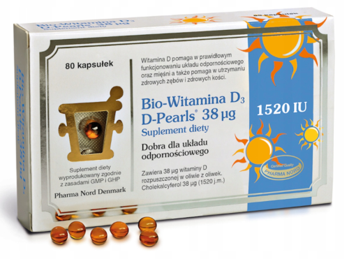 Bio-Witamina D3 NA ODPORNOŚĆ 1520 jm 80 kapsułek Pharma Nord