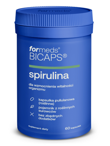 For BICAPS Spirulina OCZYSZCZENIE WZMOCNIENIE ORGANIZMU 60 kapsułek
