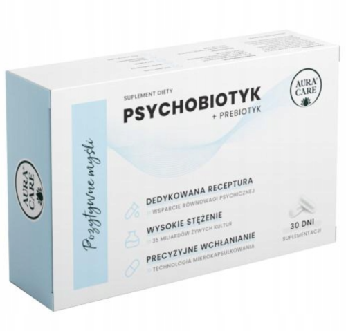 Psychobiotyk POZYTYWNE MYŚLI 30 kapsułek Aura Care