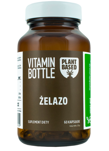 Żelazo WSPARCIE DLA KRWI ODPORNOŚCI I ENERGII 60 kapsułek Vitamin Bottle