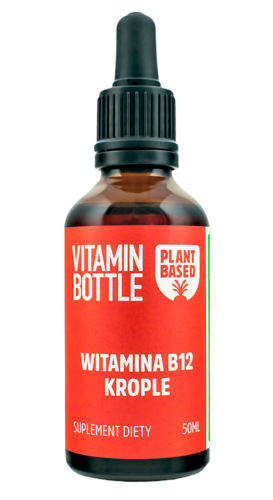 Witamina B12 + (B9) krople 50ml Vitamin Bottle