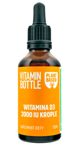 Witamina D3 2000 krople 50ml Vitamin Bottle