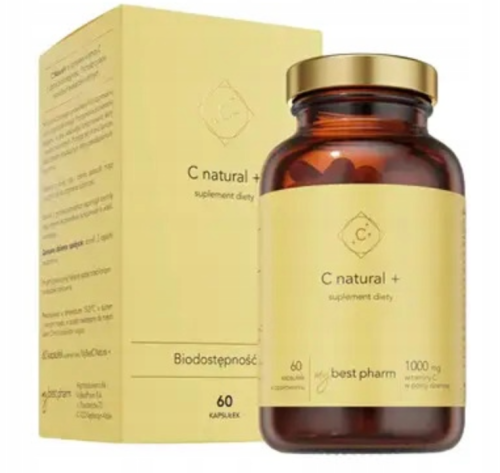 MyBest C natural+ WITAMINA C 60 kapsułek MyBestPharm