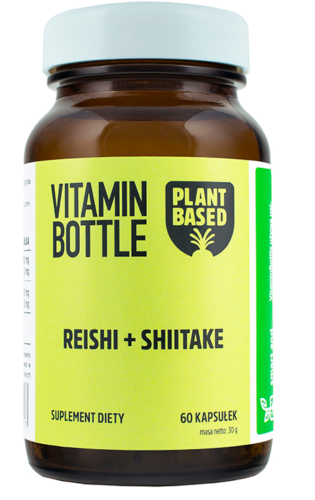 Reishi + shitake WSPARCIE ODPORNOŚCI 60 kapsułek Vitamin Bottle