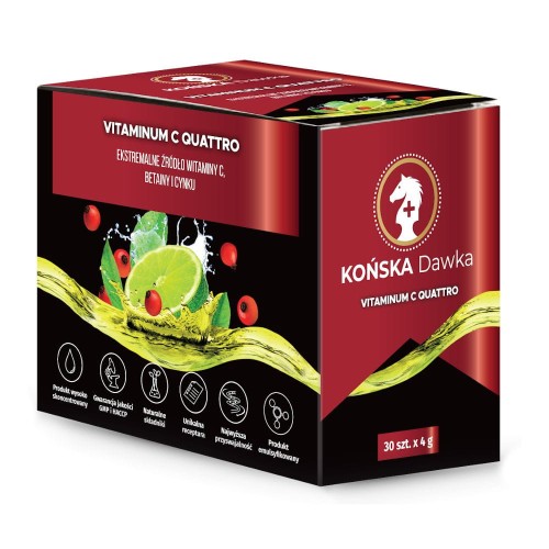 Konska dawka Witamina C Quattro 30 sasz.