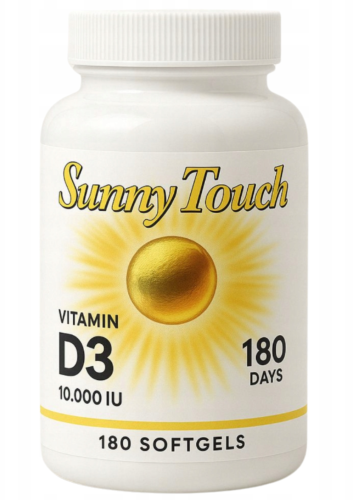 Sunny Touch D3 NATURALNA WITAMINA D3 10000 IU 180 kapsułek