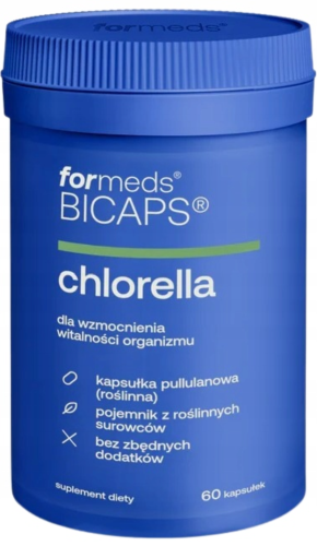 For Bicaps Chlorella WZMOCNIENIE I OCZYSZCZENIE ORGANIZMU 60 kapsułek