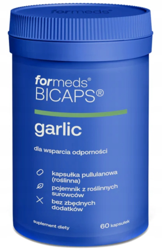 For Bicaps Garlic czosnek bezzapachowy WZMOCNIENIE ORGANIZMU 60 kapsułek