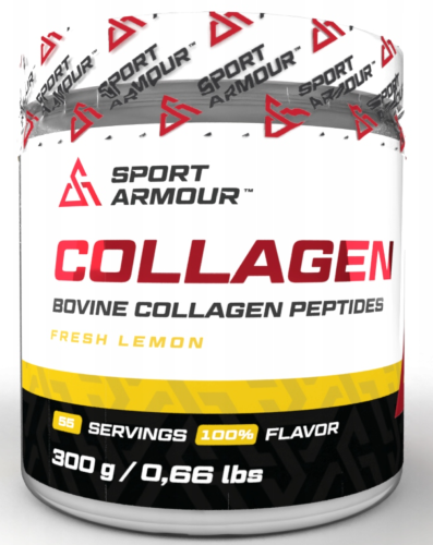 KOLAGEN Sport Armour Collagen CYTRYNOWY PEPTYDY WOŁOWE NA STAWY I KOŚCI 300g