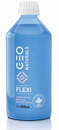 Geonaturals Silica Flexi KRZEM + MANGAN + BOR W PŁYNIE NA KOŚCI I STAWY500ml