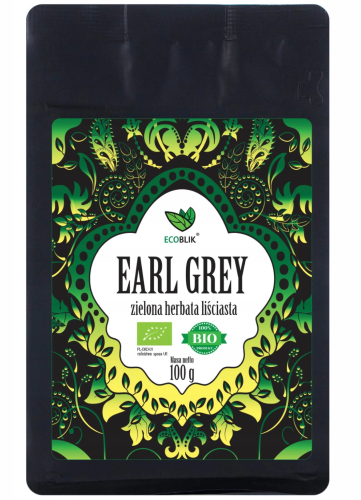 Herbata zielona liściasta EarlGrey 100g Ecoblik