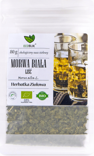 Herbata ziołowa morwa biała liść WSPIERA METABOLIZM 80g Ecoblik