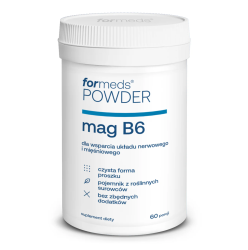 For Powder Mag B6 MAGNEZ NA UKŁAD NERWOWY ODPORNOŚĆ KOŚCI ForMeds