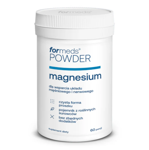 For Powder Magnesium CYTRYNIAN MAGNEZU NA MIĘŚNIE I UKŁAD NERWOWY ForMeds