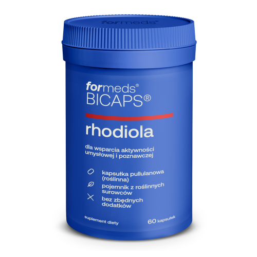 For Bicaps Rhodiola RÓŻANIEC GÓRSKI NA ENERGIE KONCENTRACJE I PAMIĘĆ 60 kapsułek ForMeds