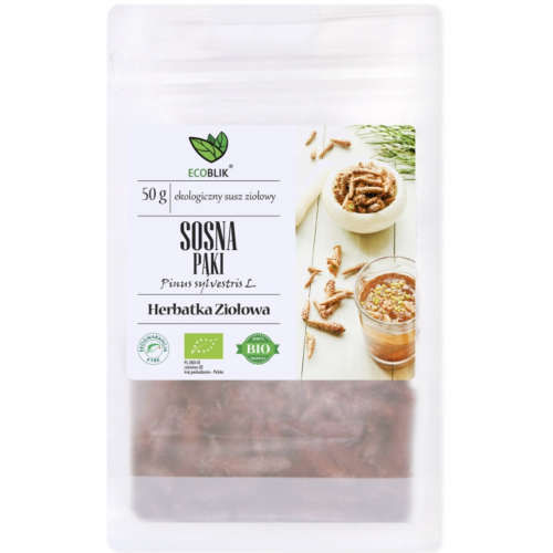 Herbata ziołowa Sosna pączki NA EKO BÓL GARDŁA 50 g EcoBlik