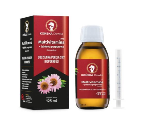 Końska dawka Multiwitamina + jeżówka purpurowa NA ODPORNOŚĆ 125ml