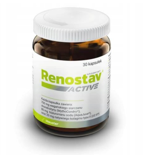 Renostav Activ WSPARCIE DLA STAWÓW I AKTYWNOŚCI FIZYCZNEJ 30 kapsułek Hauster